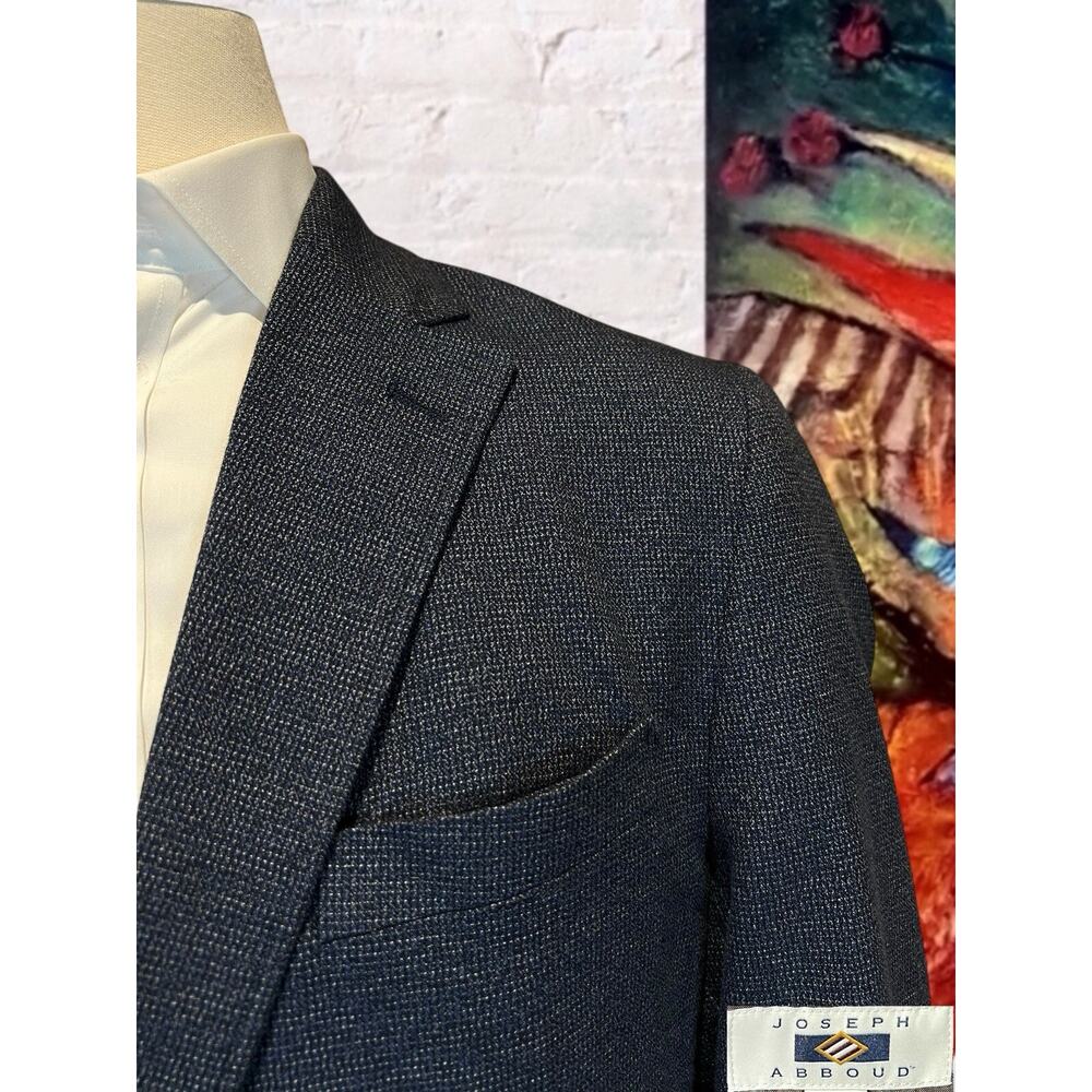 Joseph Abboud 44R XXL Blue Cotton Casual Blazer Sport Jacket Unlined Weekender - Picture 7 of 15